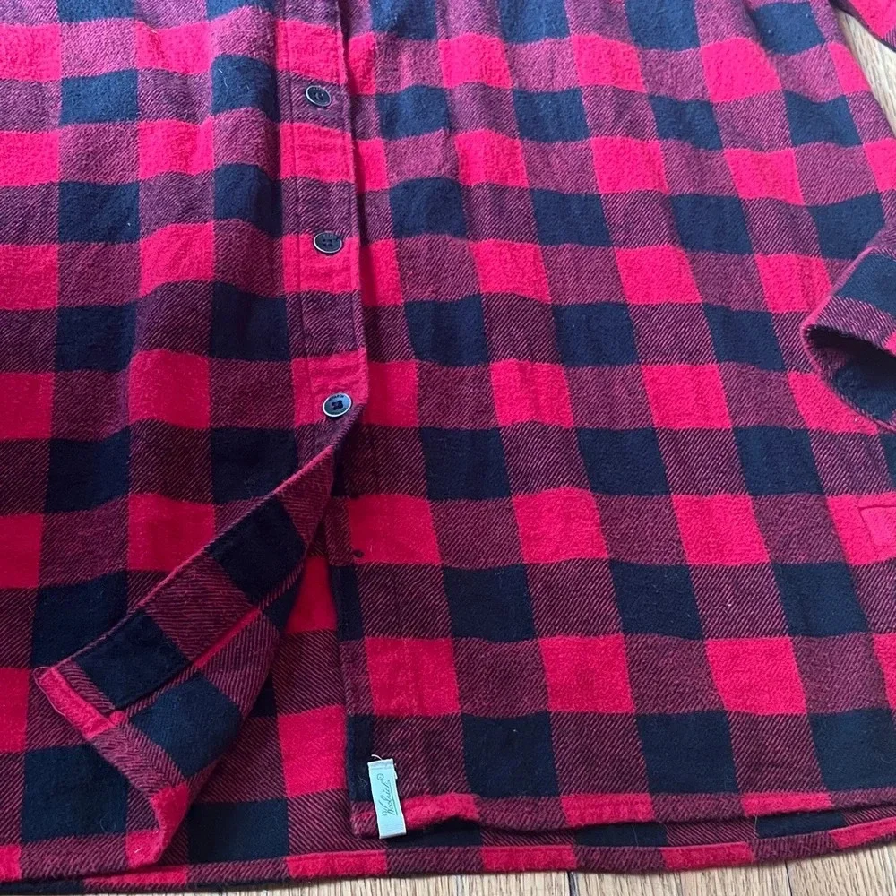 Woolrich Red and Black Plaid Flannel Shirt - Picture 3 of 5